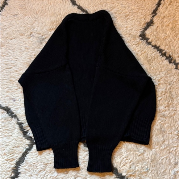 Black Cardigan Sweater with Pockets - Picture 14 of 17